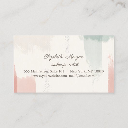 Kaart Loyalty waterverf-penseelstreek (Achterkant)