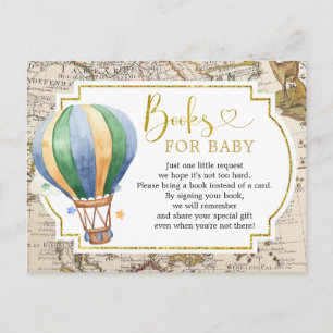  Kaart Luchtballon Baby shower Boeken voor Baby