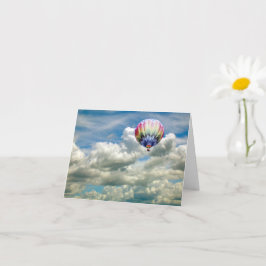 Kaart - Luchtballon in vlucht