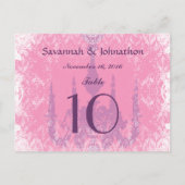 Kaart  luchters roze (Achterkant)