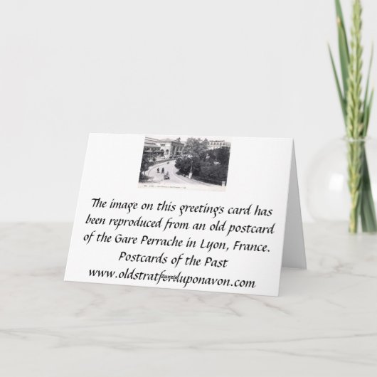 Kaart-Lyon (Gare Perrache) Kaart (Achterkant)