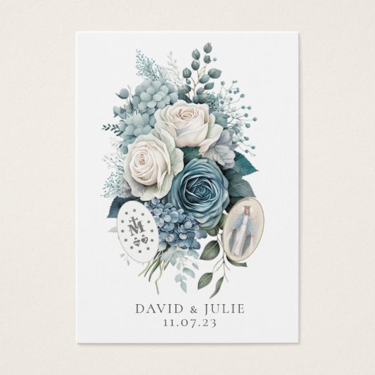 Kaart Maagd Mary katholieke bruiloft (Voorkant)