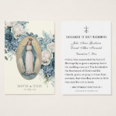 Kaart Maagd Mary katholieke bruiloft (Voorkant /achterkant)