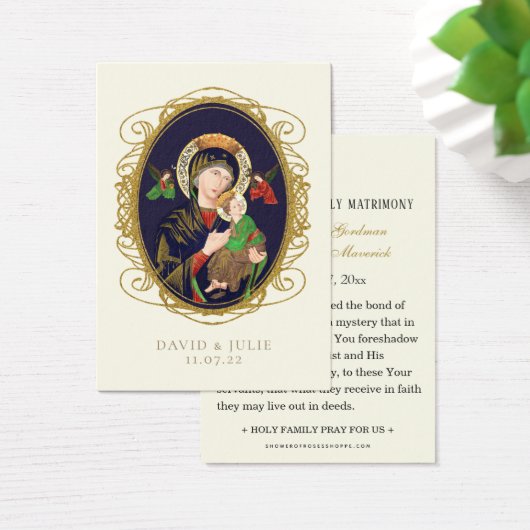 Kaart Maagd Mary katholieke bruiloft (Bureau)