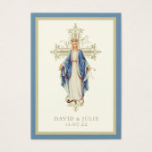 Kaart Maagd Mary katholieke bruiloft (Voorkant)