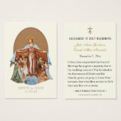 Kaart Maagd Mary katholieke bruiloft (Voorkant /achterkant)