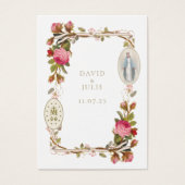 Kaart Maagd Mary katholieke bruiloft (Voorkant)