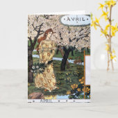 Kaart: maand april - Avril Kaart (Gele Bloem)