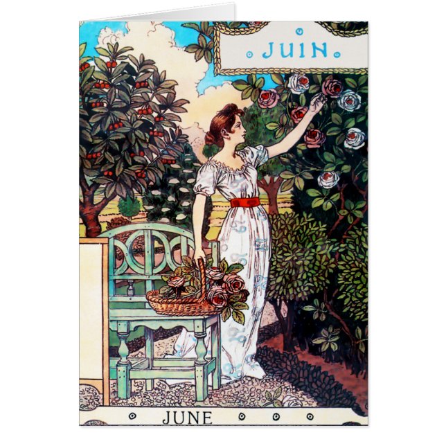 Kaart: maand juni - juni (Voorkant)