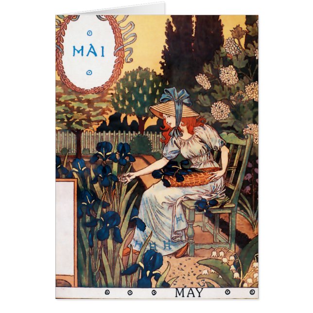 Kaart: Maand van mei - Mai (Voorkant)