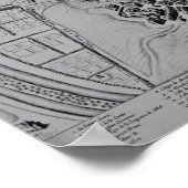 Kaart Madrid Poster (Hoek)