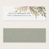Kaart Magical Forest floral Wedding Website (Voorkant /achterkant)