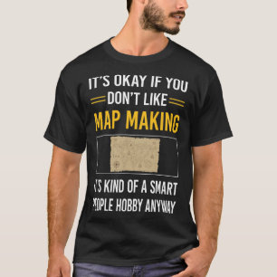 Kaart maken Cartografie Cartograaf T-shirt