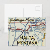  kaart Malta Montana (Voorkant / Achterkant)