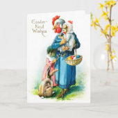  Kaart - Mama Hen en vrienden (Gele Bloem)