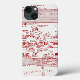 KAART: MANHATTAN, c1935 iPhone 13 Hoesje