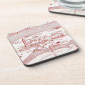 KAART: MANHATTAN, c1935 Drankjes Onderzetter (Linkerzijde)