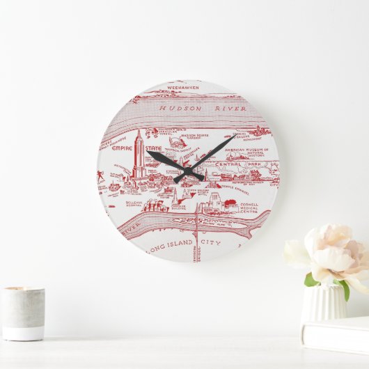 KAART: MANHATTAN, c1935 Grote Klok (Huis)