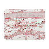 KAART: MANHATTAN, c1935 Magneet (Horizontaal)