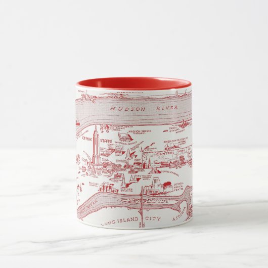 KAART: MANHATTAN, c1935 Mok (Midden)