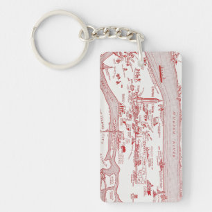 KAART: MANHATTAN, c1935 Sleutelhanger