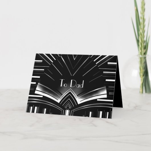Kaart Mannen Vader Voor Vader Art Deco (Voorkant)