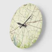  kaart Manor Texas Grote Klok (Hoek)