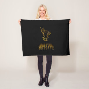 Kaart Mayotte, Gold Map Fleece Deken