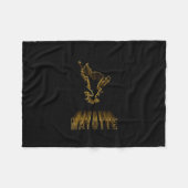 Kaart Mayotte, Gold Map Fleece Deken (Voorkant (Horizontaal))