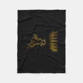 Kaart Mayotte, Gold Map Fleece Deken (Voorkant)