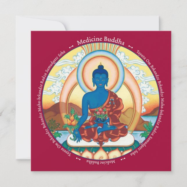 KAART Medicine Buddha - met enveloppe (Voorkant)