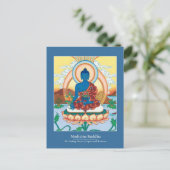 KAART Medicine Buddha - met mooie rug (Staand voorkant)