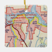  kaart meer Mead Keramisch Ornament (Voorkant)