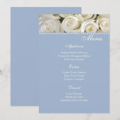 Kaart Menu Ivory Rozen (Voorkant / Achterkant)