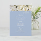 Kaart Menu Ivory Rozen (Staand voorkant)