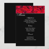 Kaart Menu Red Roses (Voorkant / Achterkant)