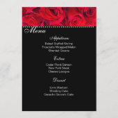 Kaart Menu Red Roses (Voorkant)