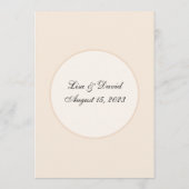 Kaart  menu Witte rozen (Achterkant)