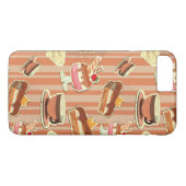  kaart met aardbeiendessert Case-Mate iPhone case (Achterkant (Horizontaal))