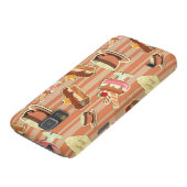  kaart met aardbeiendessert Case-Mate samsung galaxy hoesje (Onderkant)