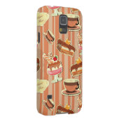 kaart met aardbeiendessert Case-Mate samsung galaxy hoesje (Back/Rechts)