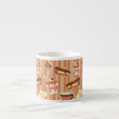 kaart met aardbeiendessert espresso kop (Voorkant)