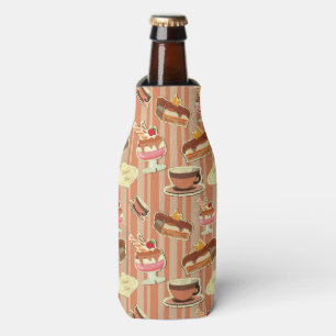  kaart met aardbeiendessert flesjeskoeler