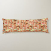 kaart met aardbeiendessert lichaamskussen (Achterkant)