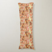 kaart met aardbeiendessert lichaamskussen (Voorkant Verticaal)