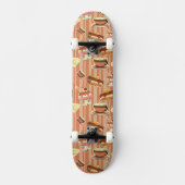  kaart met aardbeiendessert skateboard (Voorkant)