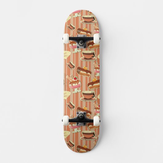  kaart met aardbeiendessert skateboard (Voorkant)