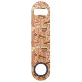  kaart met aardbeiendessert speed flessenopener (Achterkant)