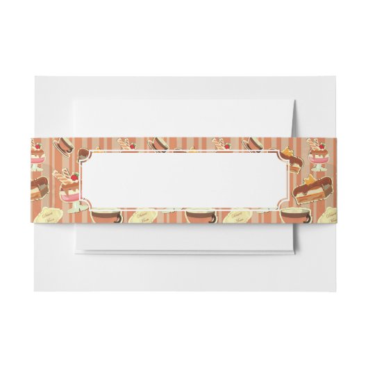  kaart met aardbeiendessert uitnodigingen wikkel (Voorkant Voorbeeld)