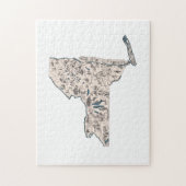  kaart met Afbeelding in New York Legpuzzel (Verticaal)